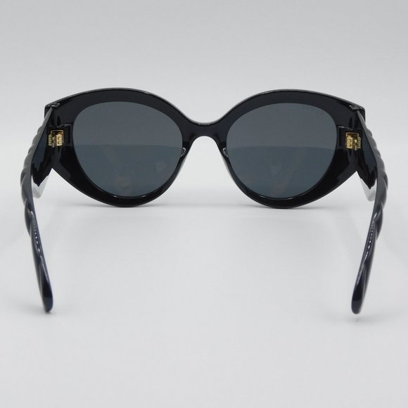 NEW GUCCI GG0809S 001 BLACK GREY CAT EYE WOMEN'S AUTHENTIC SUNGLASSES 52… - Picture 7 of 12